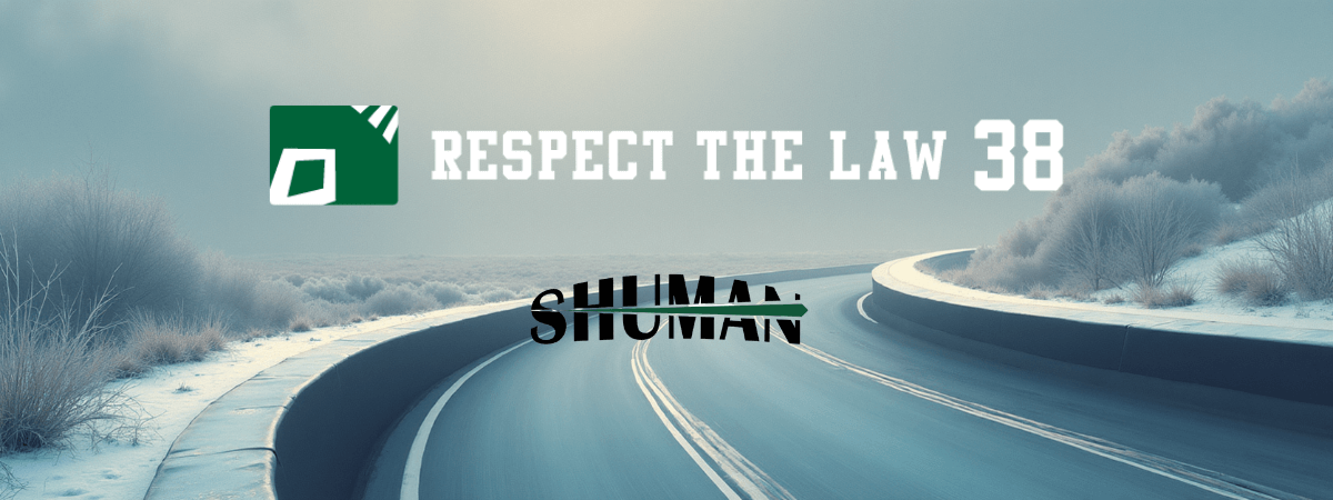 Respect The Law 38のロゴとSHUMAN合同会社のロゴ